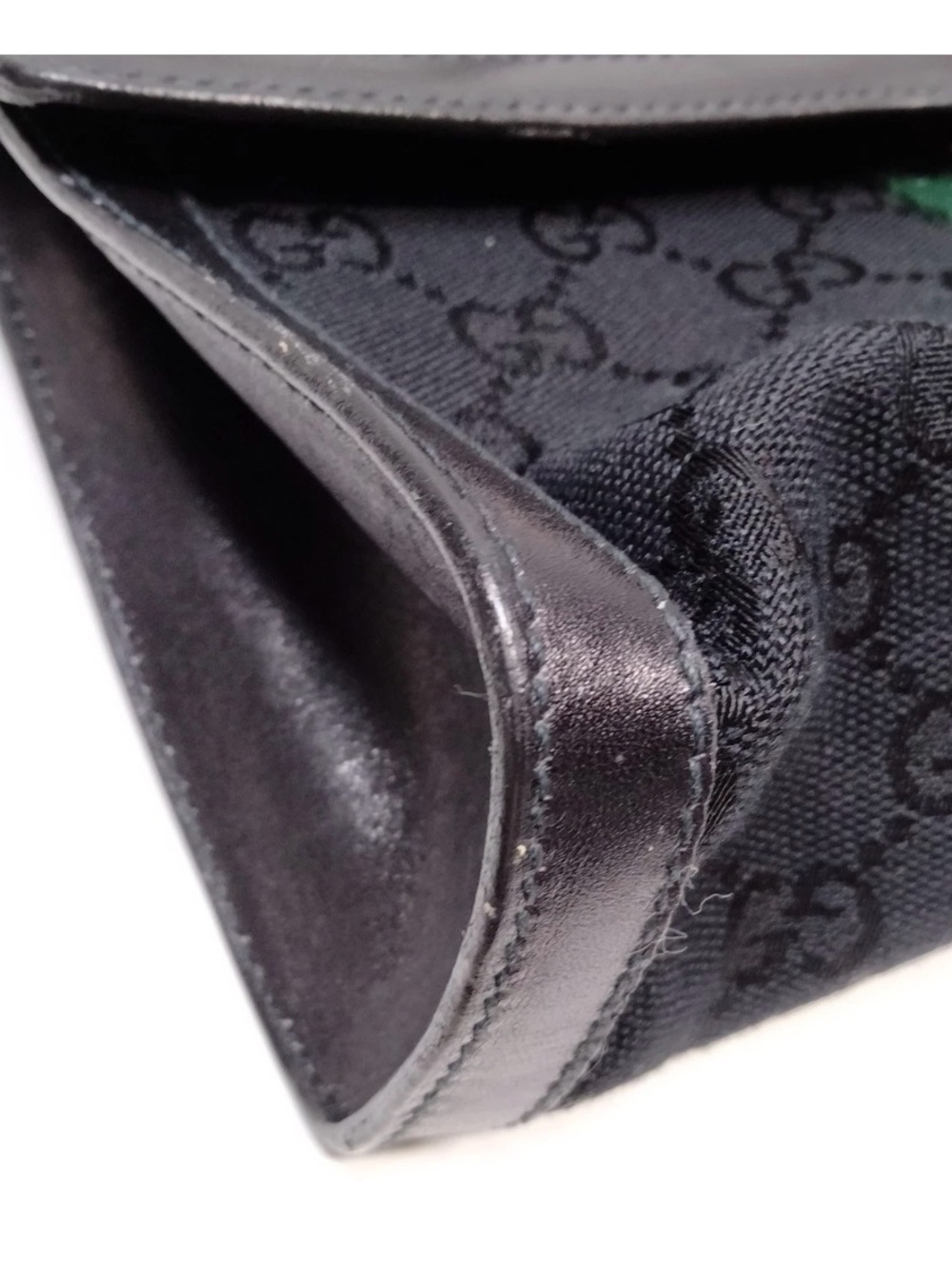 Vintage Gucci Black GG Monogram Sherry Line Crossbody Accessory Collection - Picture 10 of 13